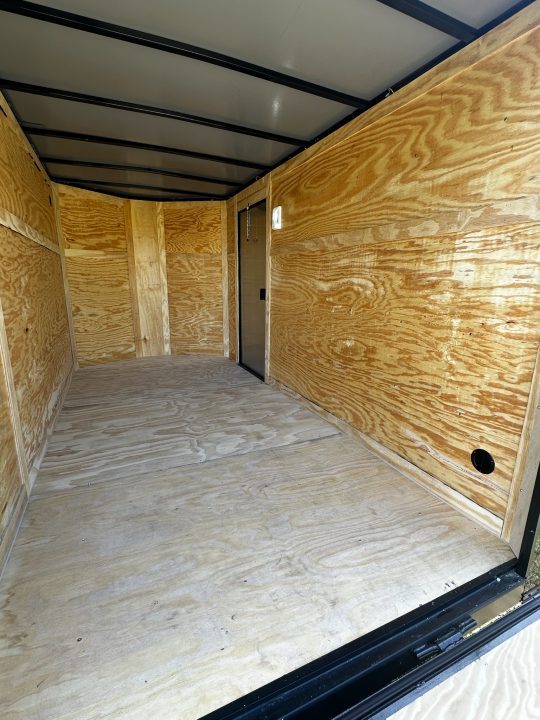 New 2026 Luxe 6X12-Enclosed Trailer-3500LB Single Axle-Black Poly-Blackout