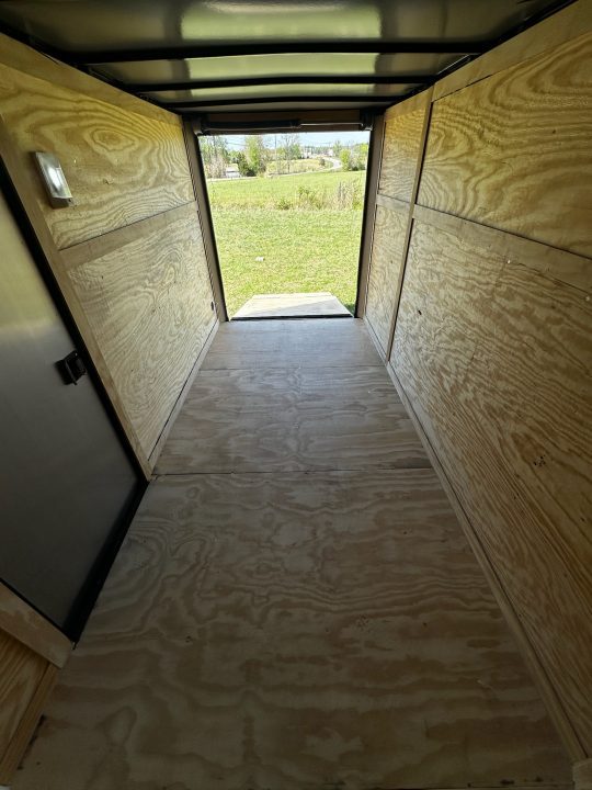 New 2026 Luxe 6X12-Enclosed Trailer-3500LB Single Axle-Black Poly-Blackout