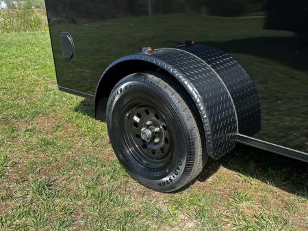 New 2026 Luxe 6X12-Enclosed Trailer-3500LB Single Axle-Black Poly-Blackout