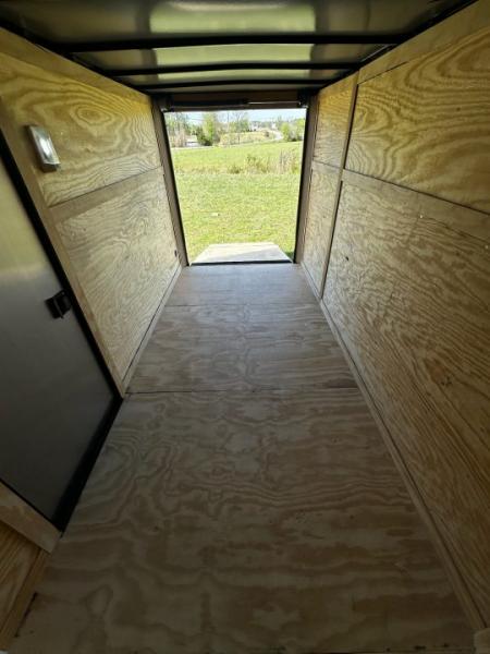 New 2026 Luxe 6X12-Enclosed Trailer-3500LB Single Axle-Black Poly-Blackout