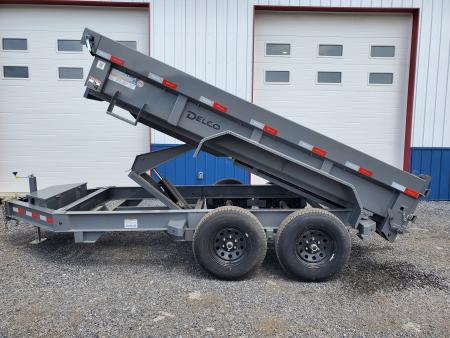 New 2026 Delco Trailers D2 Dump Trailer / 12,000 GVWR / 72"X12' / 21" Sides