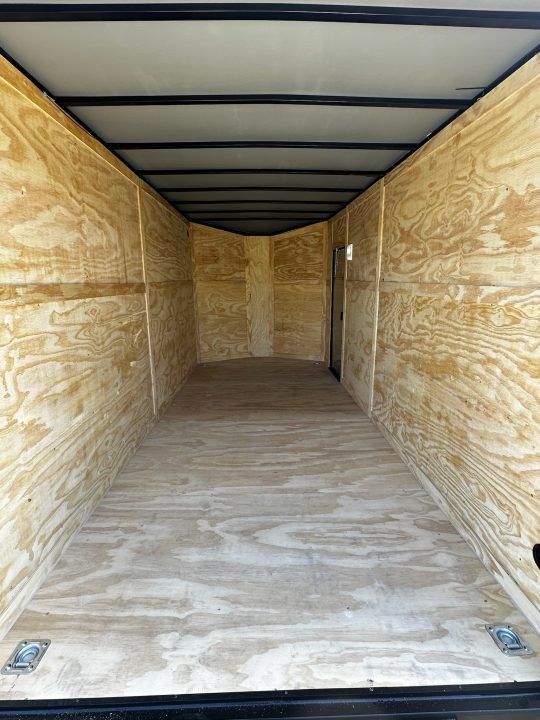 New 2026 Luxe 7x16 Enclosed Trailer- 3500LB Tandem Axle -Black Poly-Blackout