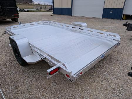 New 2027 Aluma 77 x 12 Executive Heavy Single Axle Utility Trailer with 2,990 lb. GVWR and Slide Out Ramp