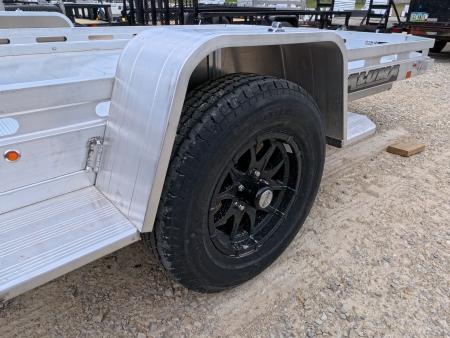 New 2027 Aluma 77 x 12 Executive Heavy Single Axle Utility Trailer with 2,990 lb. GVWR and Slide Out Ramp