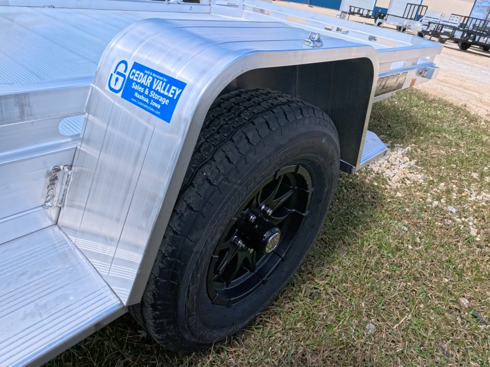 New 2027 Aluma 77 x 12 Executive Heavy Single Axle Utility Trailer with 2,990 lb. GVWR and Slide Out Ramp