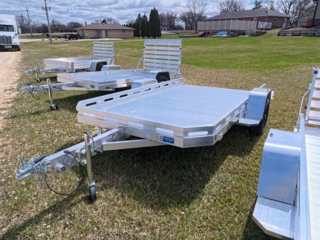 New 2027 Aluma 77 x 12 Executive Heavy Single Axle Utility Trailer with 2,990 lb. GVWR and Slide Out Ramp