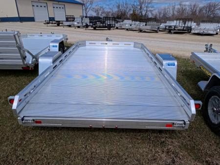 New 2027 Aluma 77 x 12 Executive Heavy Single Axle Utility Trailer with 2,990 lb. GVWR and Slide Out Ramp