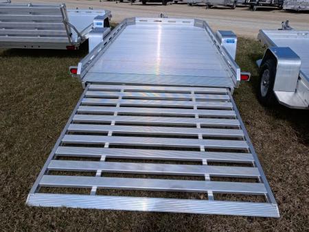 New 2027 Aluma 77 x 12 Executive Heavy Single Axle Utility Trailer with 2,990 lb. GVWR and Slide Out Ramp