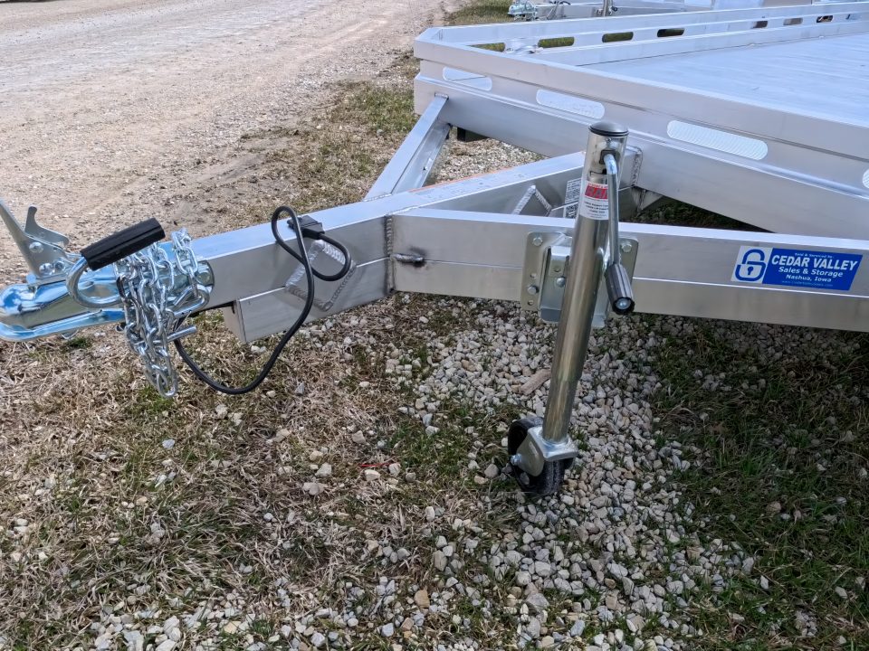 New 2027 Aluma 78 x 14 Single Axle Utility with Slotted Rails, Bi-Fold Tailgate and 2,990 GVWR
