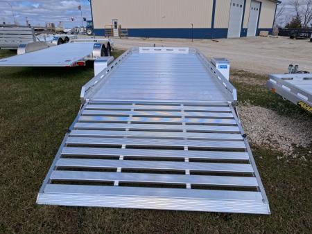 New 2027 Aluma 78 x 14 Single Axle Utility with Slotted Rails, Bi-Fold Tailgate and 2,990 GVWR