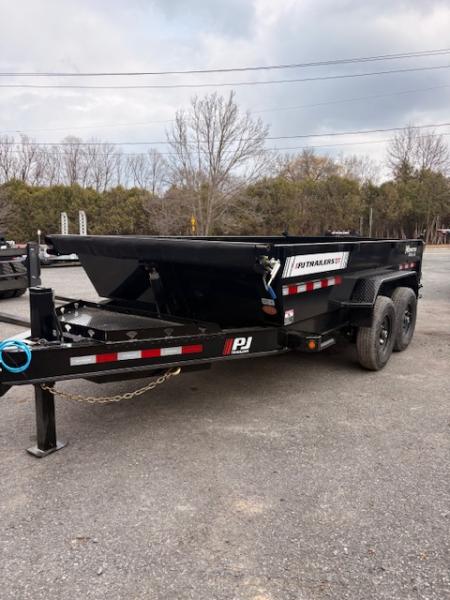 New 2026 PJ Trailers DT1 - 7' X 14' Telescopic Lift Dump Trailer - 14k GVW