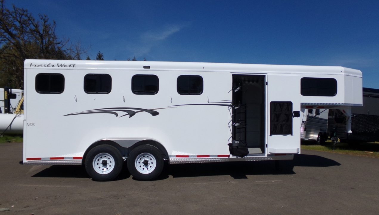 New 2027 Trails West Adventure MX 4 Horse Gooseneck Horse Trailer