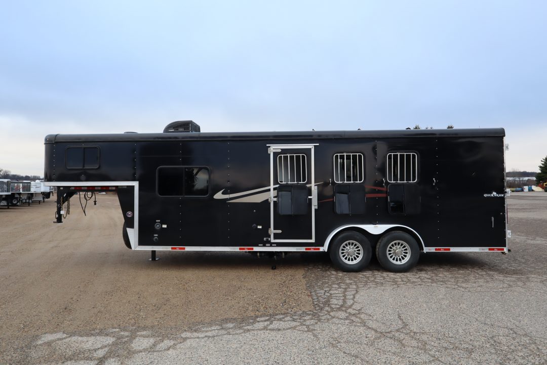 Used 2021 Bison Trailers 3 Horse LQ Trailer