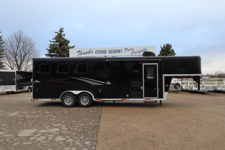 Used 2021 Bison Trailers 3 Horse LQ Trailer