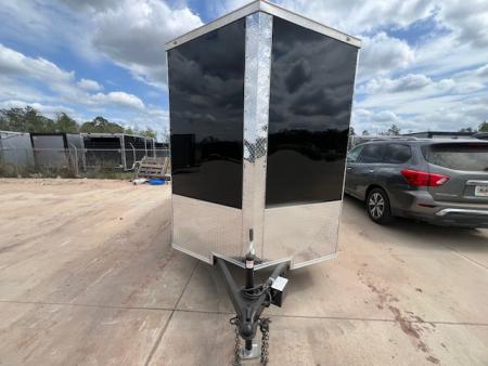 New 2026 Titanium 6x12 TA Cargo / Enclosed Trailer Black Polycore Rear Spoiler