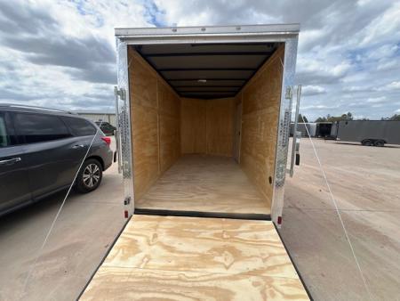 New 2026 Titanium 6x12 TA Cargo / Enclosed Trailer Black Polycore Rear Spoiler