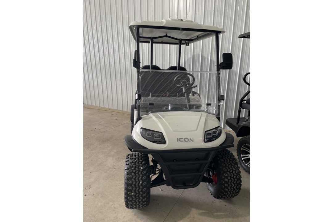 New 2025 Icon EV G40L - GAS LSV - Lifted - PEARL WHITE Golf Cart