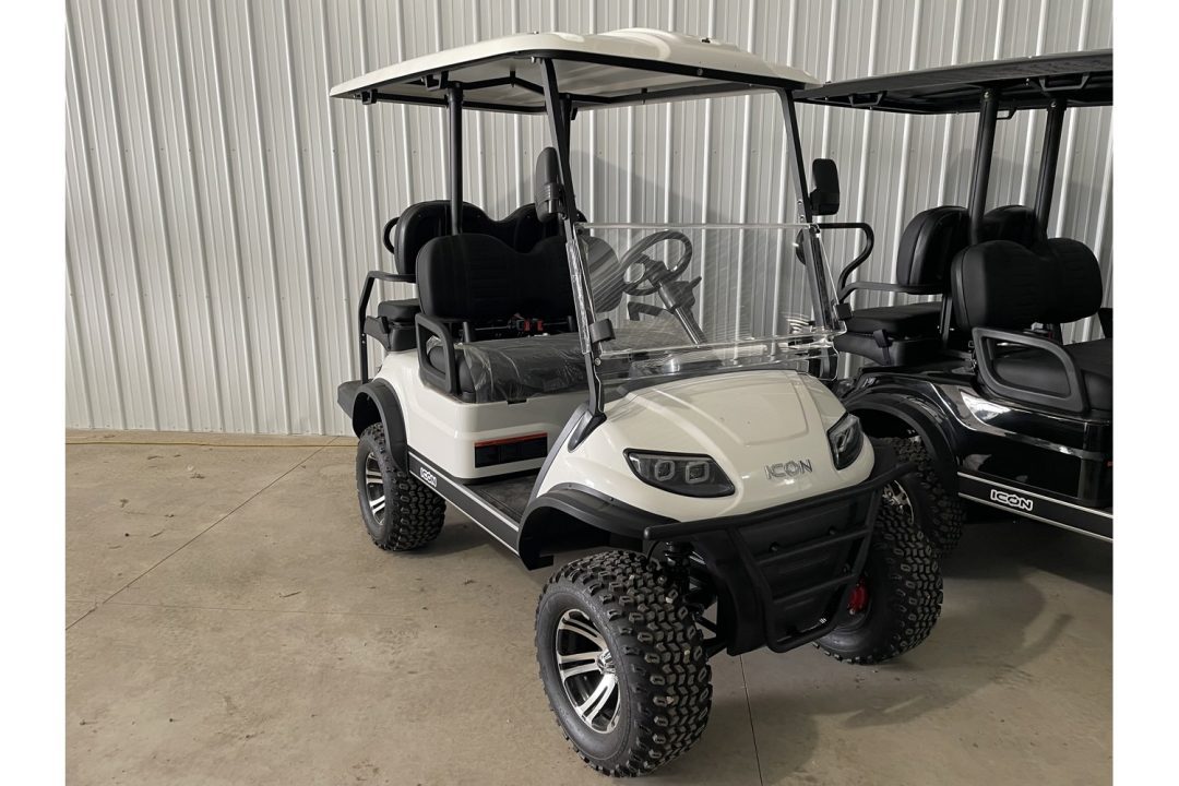 New 2025 Icon EV G40L - GAS LSV - Lifted - PEARL WHITE Golf Cart