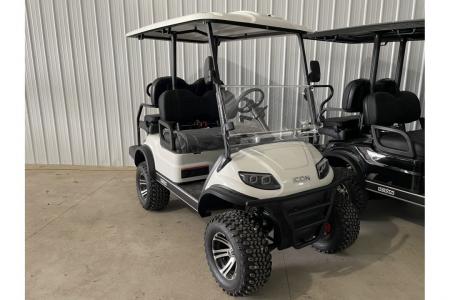 New 2025 Icon EV G40L - GAS LSV - Lifted - PEARL WHITE Golf Cart