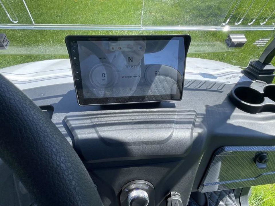 New 2026 Denago EV Rover XL - WHITE - 4-Person Lifted Golf Cart