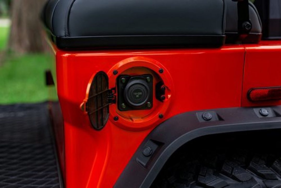 New 2025 Denago EV Rover XL 6 - 4 Forward/2 Back - RED - 6-Person Lifted Golf Cart