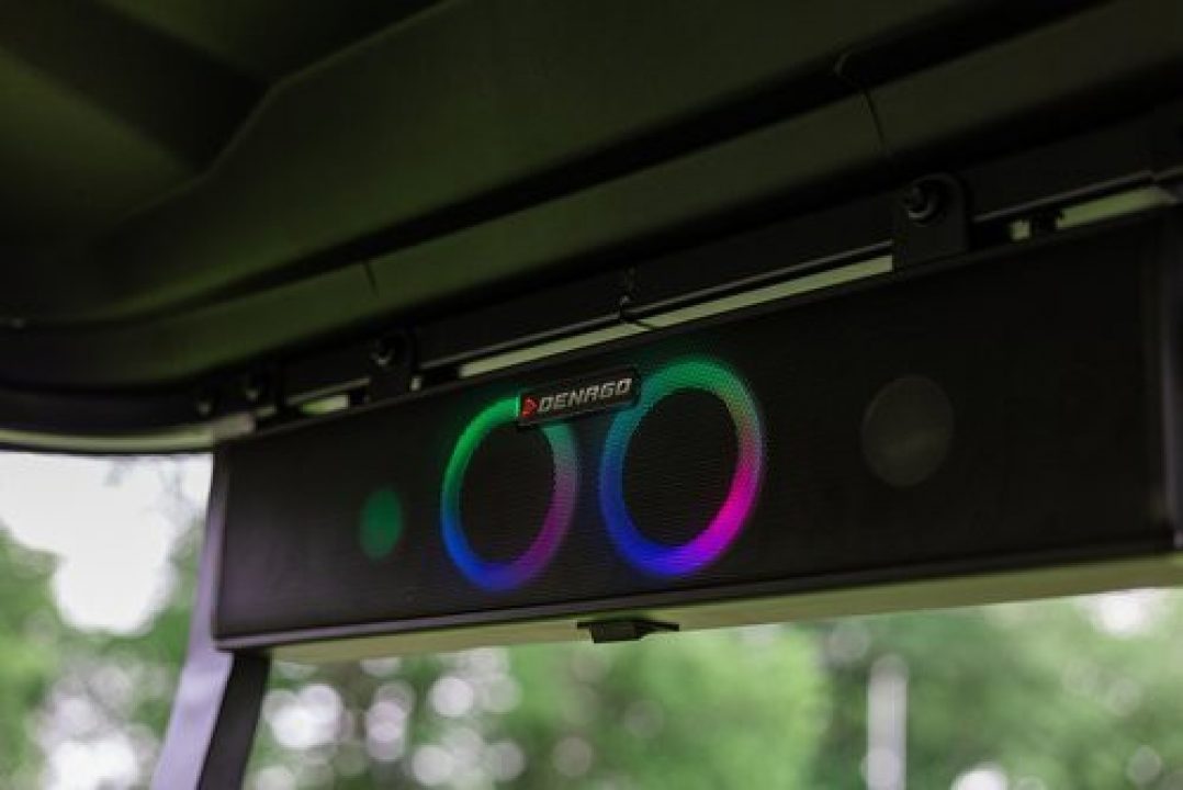 New 2025 Denago EV Rover XL 6 - 4 Forward/2 Back - RED - 6-Person Lifted Golf Cart