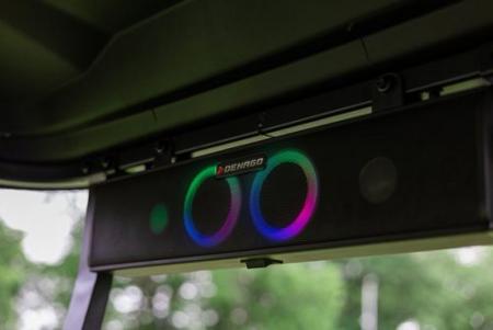 New 2025 Denago EV Rover XL 6 - 4 Forward/2 Back - RED - 6-Person Lifted Golf Cart