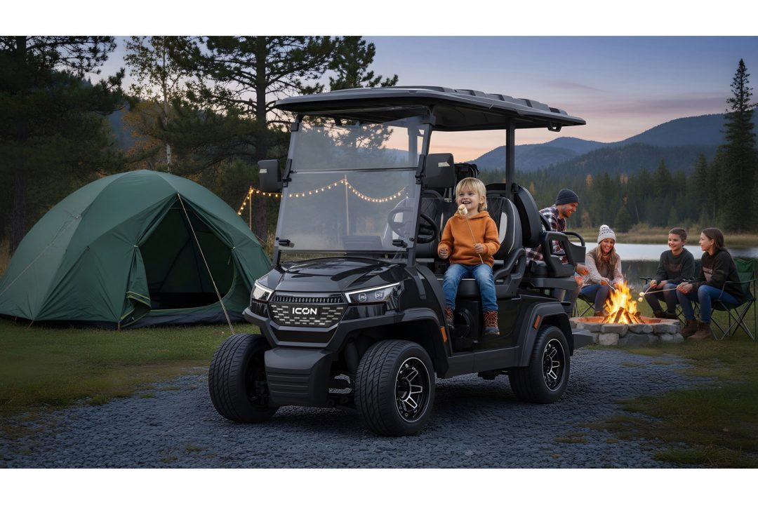 New *2026 ICON Electric Vehicles i40X - 4-PERSON LSV - BLACK