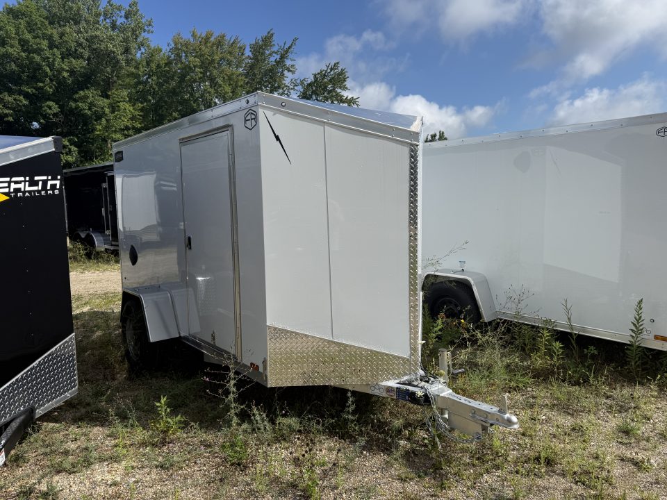 New 2026 Lightning Trailers 6X10 W/RAMP DOOR ALL ALUMINUM Cargo / Enclosed Trailer