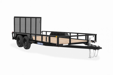 New 2026 Sure-Trac 7x14 Tandem Axle Tube Top Utility Trailer