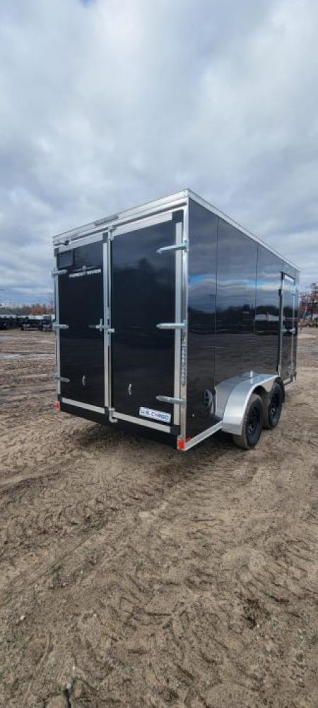 New 2026 US Cargo 7X14 BLACK 7K BARN DOOR Cargo / Enclosed Trailer