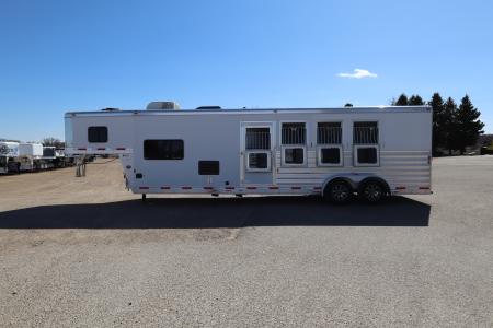 Used 2017 Exiss Trailers 4 Horse LQ Trailer