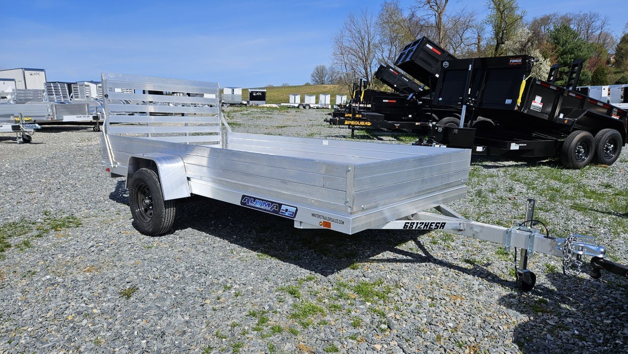 New 2027 Aluma 68X12'H-ESA-S Utility Trailer