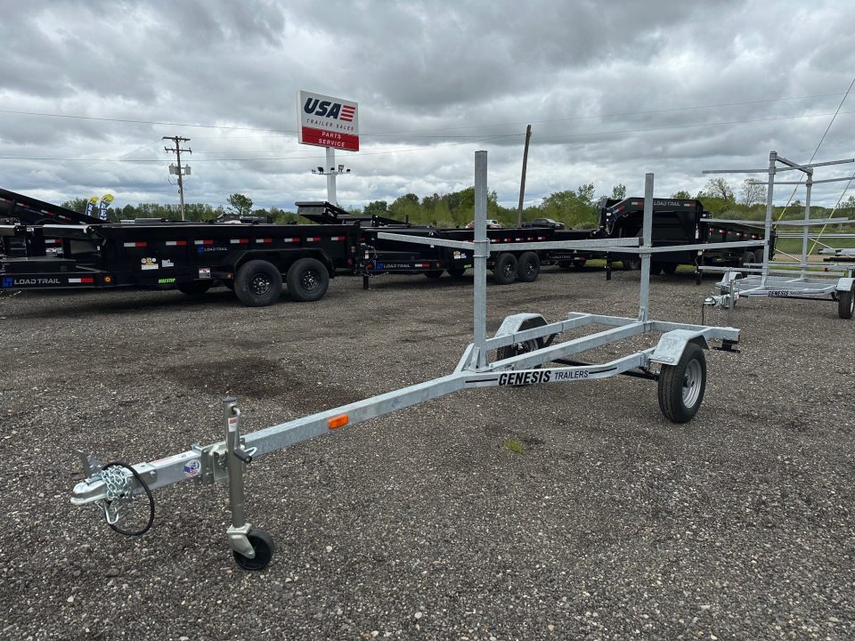 New 2026 Genesis Trailers 2-4 Place Galvanized Kayak Boat Trailer