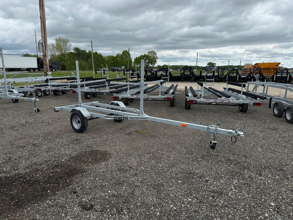 New 2026 Genesis Trailers 2-4 Place Galvanized Kayak Boat Trailer