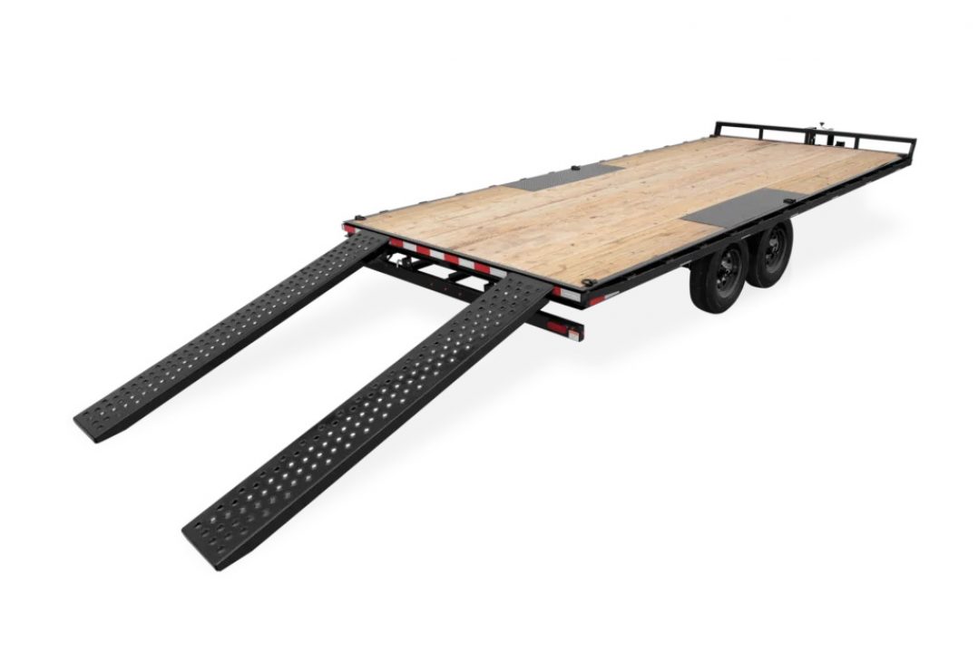 New 2026 Sure-Trac 8.5x18 Flatbed Deckover Trailer