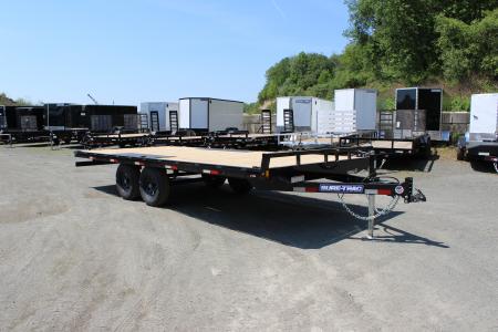 New 2026 Sure-Trac 8.5x18 Flatbed Deckover Trailer
