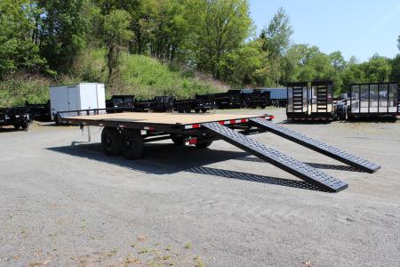 New 2026 Sure-Trac 8.5x18 Flatbed Deckover Trailer