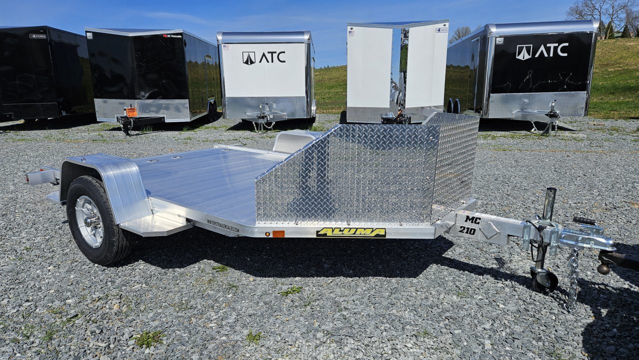New 2027 Aluma MC210 Motorcycle Trailer