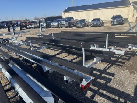 New 2026 Genesis Trailers 20Ft Genesis W/ No Brakes Galvanized Crank Up Pontoon Boat Trailer