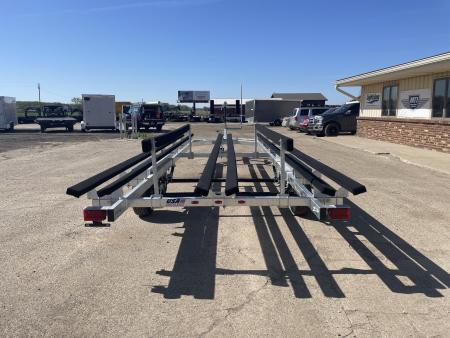 New 2026 Genesis Trailers 22Ft Tandem axle W/ No Brakes Galvanized Bunk Style Pontoon Boat Trailer