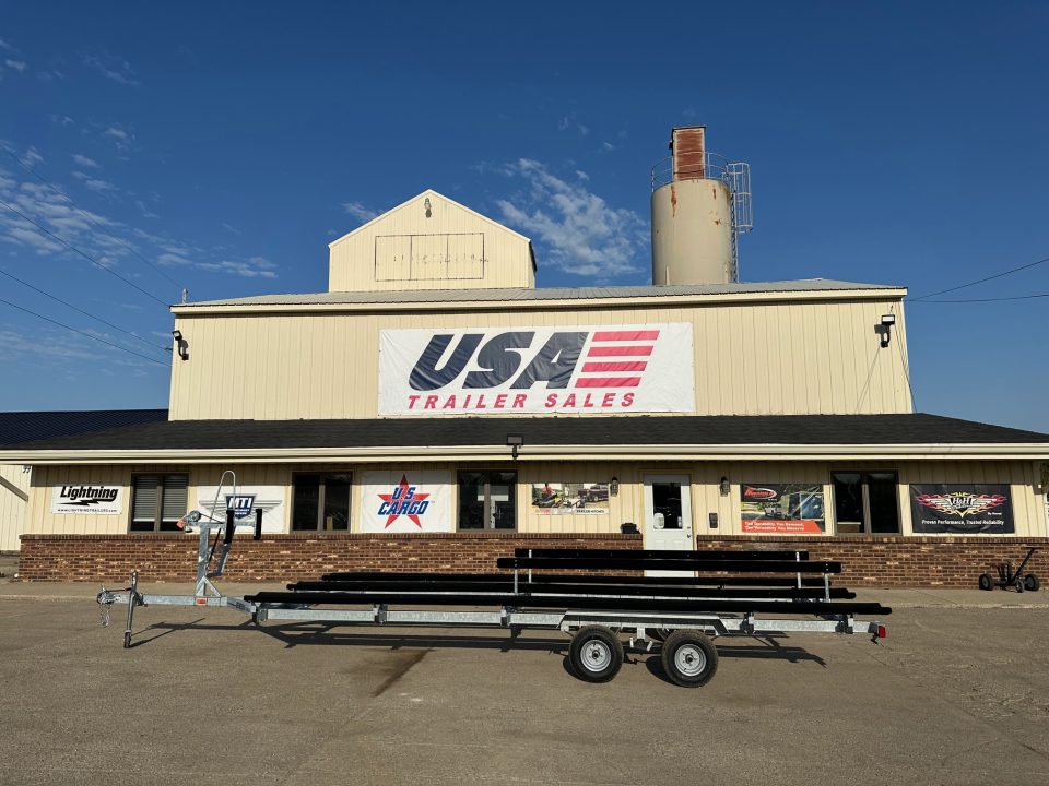 New 2026 Genesis Trailers 24Ft Galvanized Tandem Axle W/ No Brake Bunk Style Pontoon Boat Trailer