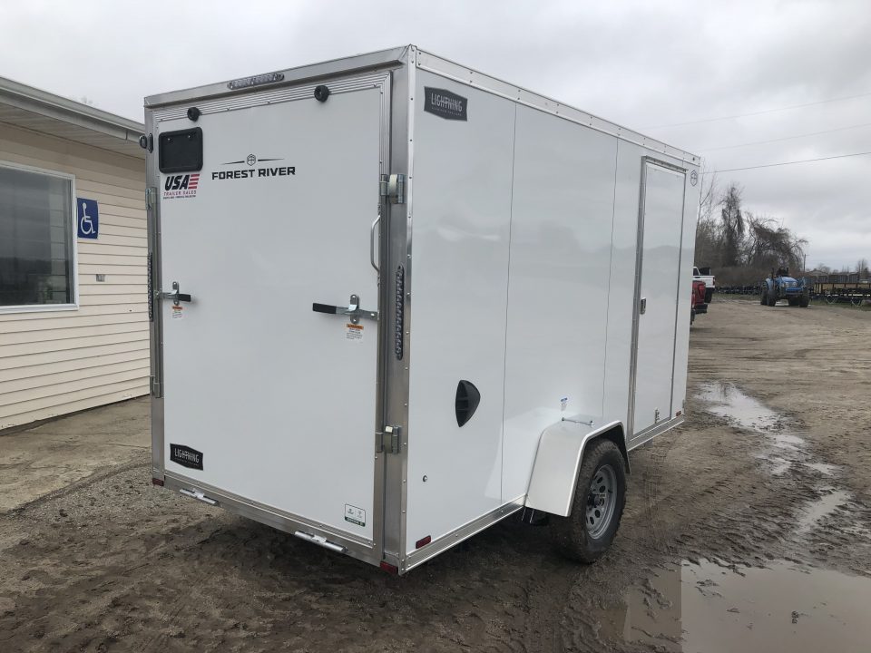 New 2026 Lightning Trailers 6X12 ALUM. W/ 6' 6" INTERIOR Cargo / Enclosed Trailer