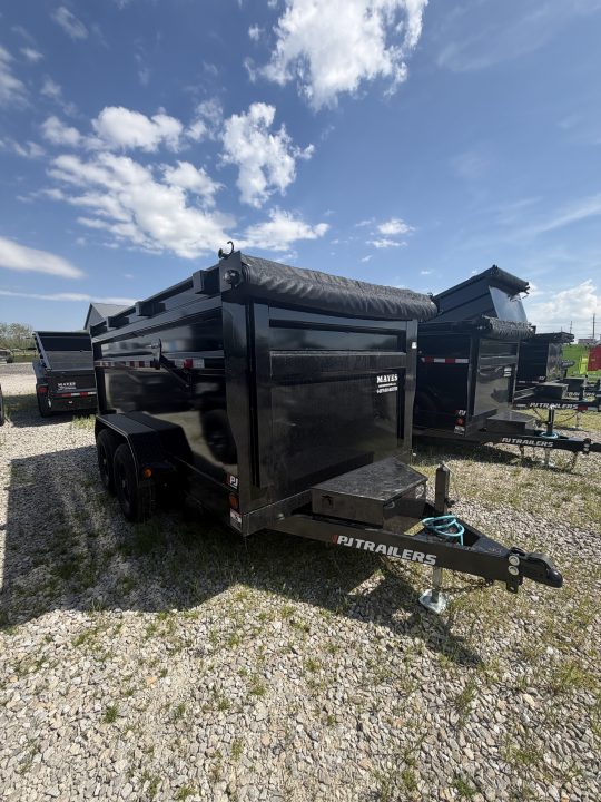New 2026 PJ Trailer D3122 Dump Trailer 72X12 TA HIGH SIDES (GVW:9899) BLACK