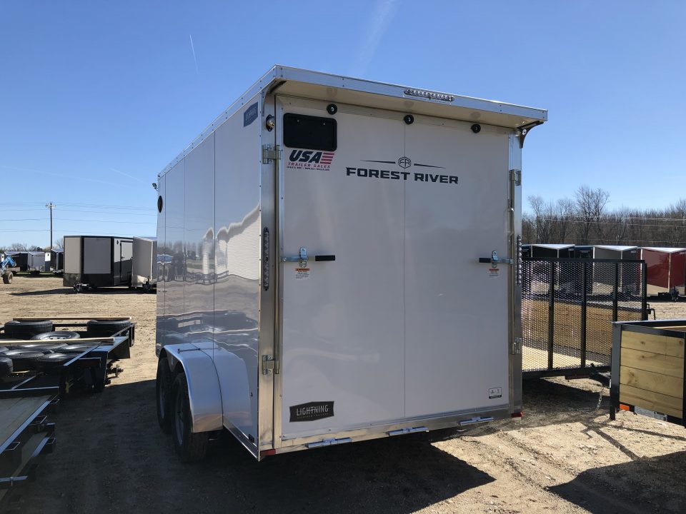 New 2026 Lightning Trailers 7X14 Alum. w/ 7' Interior Cargo / Enclosed Trailer
