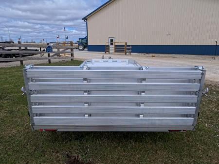 New 2027 Aluma 78" x 16' Slotted TA with Electric Brakes, Bi-Fold Tailgate, Slotted Rail and 7K GVWR