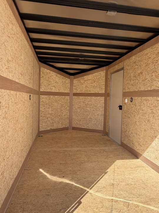 New 2026 7 x 12 Stealth Enclosed Trailer with Ramp 7ft interior w/ Brakes