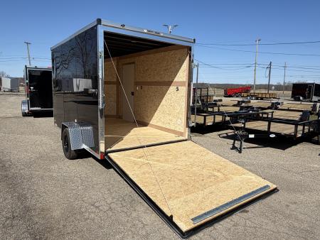 New 2026 7 x 12 Stealth Enclosed Trailer with Ramp 7ft interior w/ Brakes