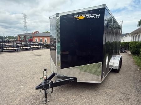New 2026 Stealth 7 X 16 Cargo / Enclosed Trailer with Ramp Door and 6ft 6in interior Height