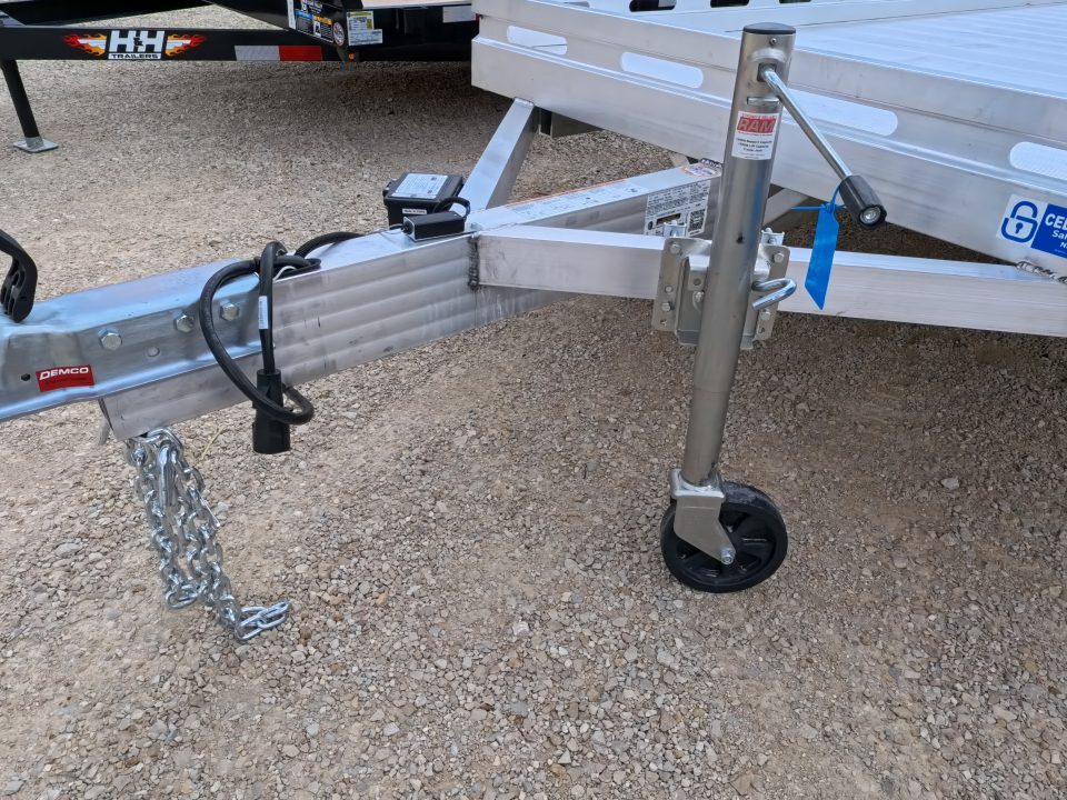 New 2027 Aluma 78" x 24' Slotted Rail -TA Aluminum Utility with Electric Brakes, Bi-Fold Tailgate and 7K GVWR